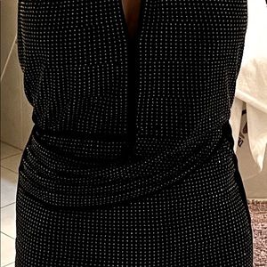 Black/Silver above the knee sexy backless size small Love Julian dress